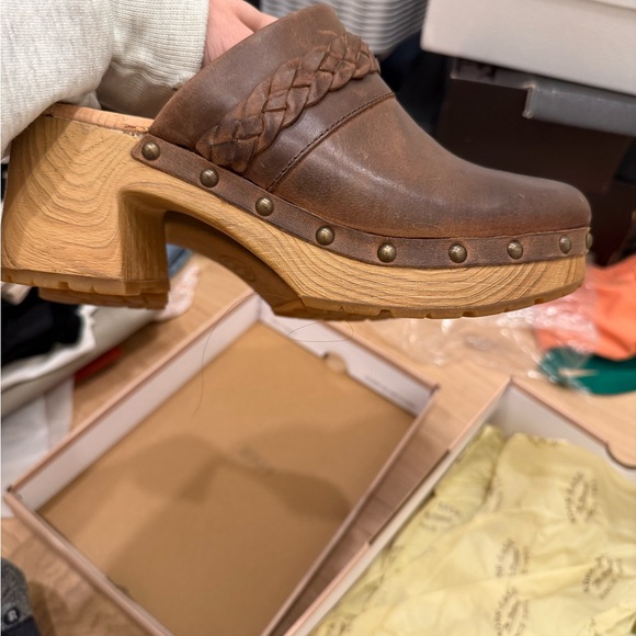 Kork Ease sz 7 clogs leather brown - Picture 6 of 7